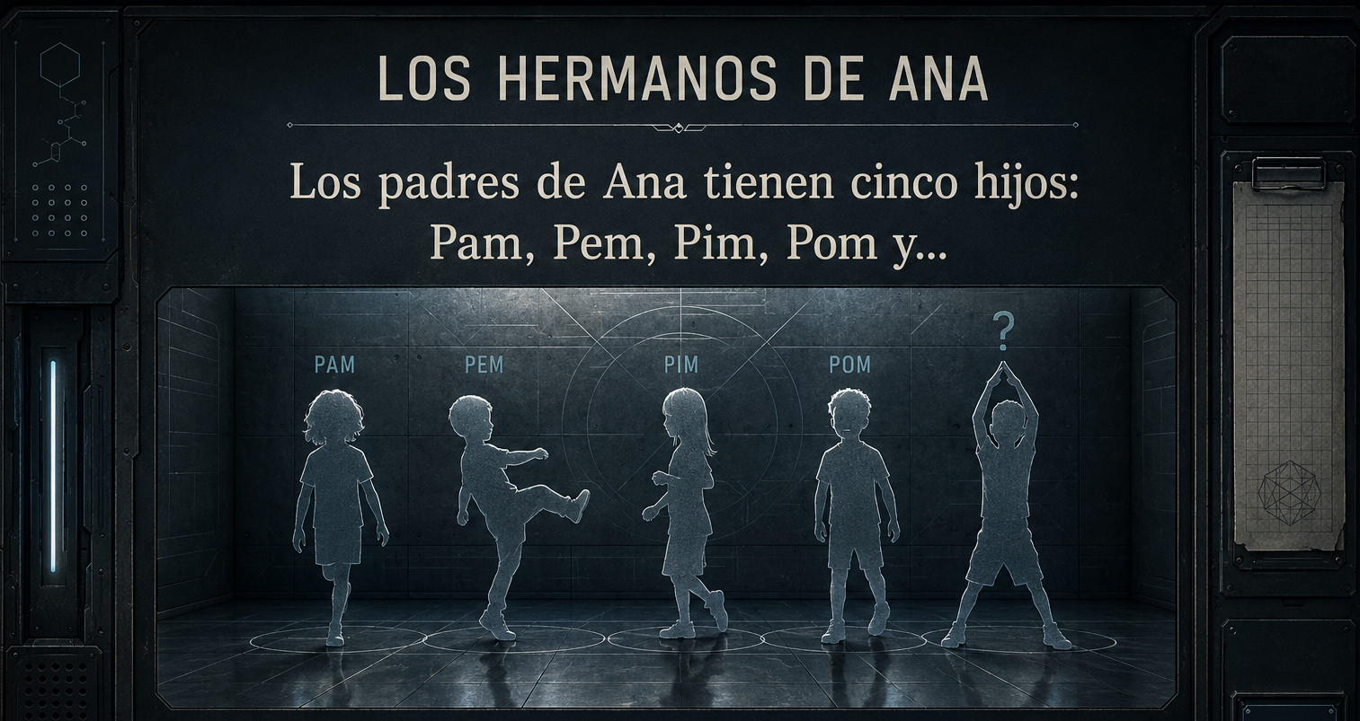 Cinco figuras de una familia, con la quinta figura sin identificar