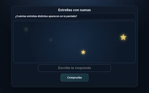 Muestra del acertijo 04: Estrellas con sumas