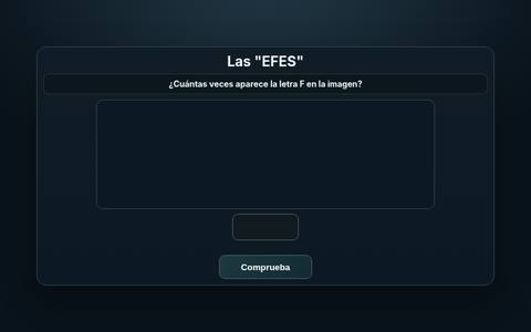 Muestra del acertijo 09: Las "EFES"