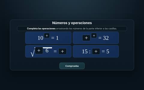 Muestra del acertijo 10: Números y operaciones