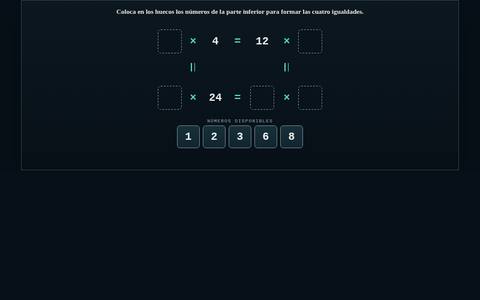 Muestra del acertijo 06: Cifras