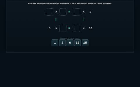 Muestra del acertijo 07: Cifras
