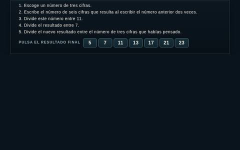Muestra del acertijo 08: El Número Mágico