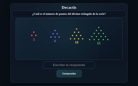 Muestra del acertijo 06: Decactis