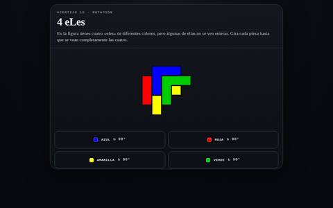 Muestra del acertijo 15: 4 eLes